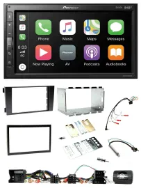 Pioneer USB Lenkrad DAB 2DIN Bluetooth Autoradio für Audi A6 C5 2001-2004 Aktivs