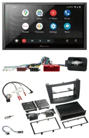Автомагнитола для Mazda 3 (2009–2013) Pioneer 2 DIN, DAB, Bluetooth, USB, с CAN-Bus и поддержкой кнопок на руле