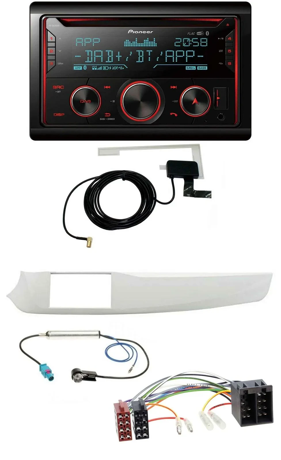 Автомагнитола Pioneer 2-DIN MP3 DAB USB CD Bluetooth для Alfa Romeo Giulietta 2010–2020