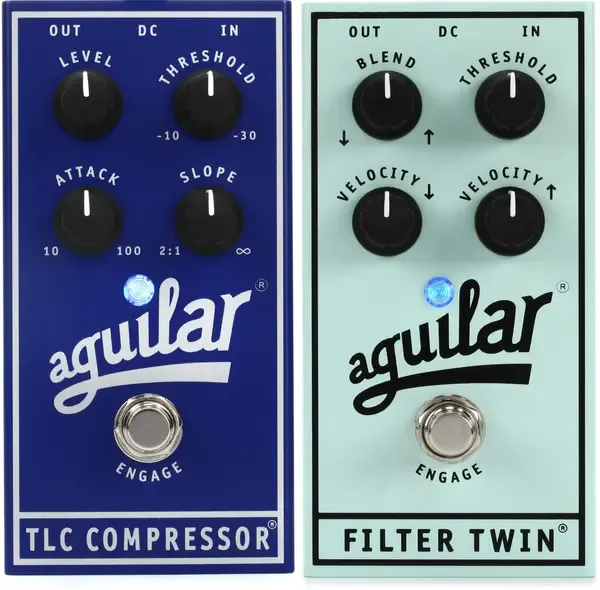 Педаль эффектов для бас-гитары Aguilar TLC Bass Compressor + Aguilar Filter Twin Dual Bass Envelope