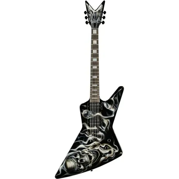 Электрогитара Dean Custom Z Hand Painted Graphic Skull Flames