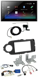 Автомагнитола Pioneer для Toyota Yaris (с 2014) 2DIN, DAB, Bluetooth, USB, черная, поддержка управления на руле
