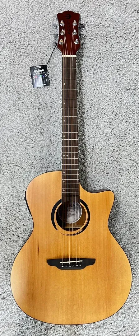 Luna WABI E GC WABI SABI Grand Concert Solid-Top Acoustic-Electric Guitar - DEMO