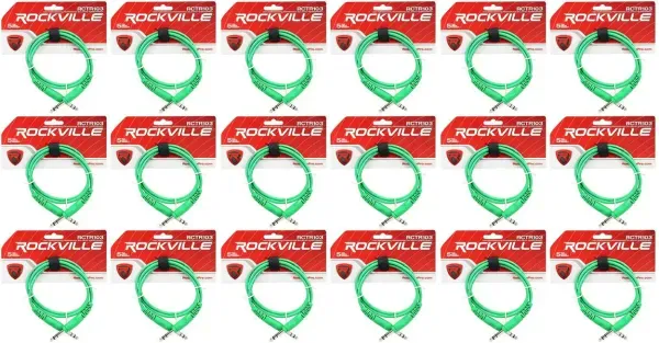 Коммутационный кабель Rockville RCTR103G Green 0.9 м (18 штук)