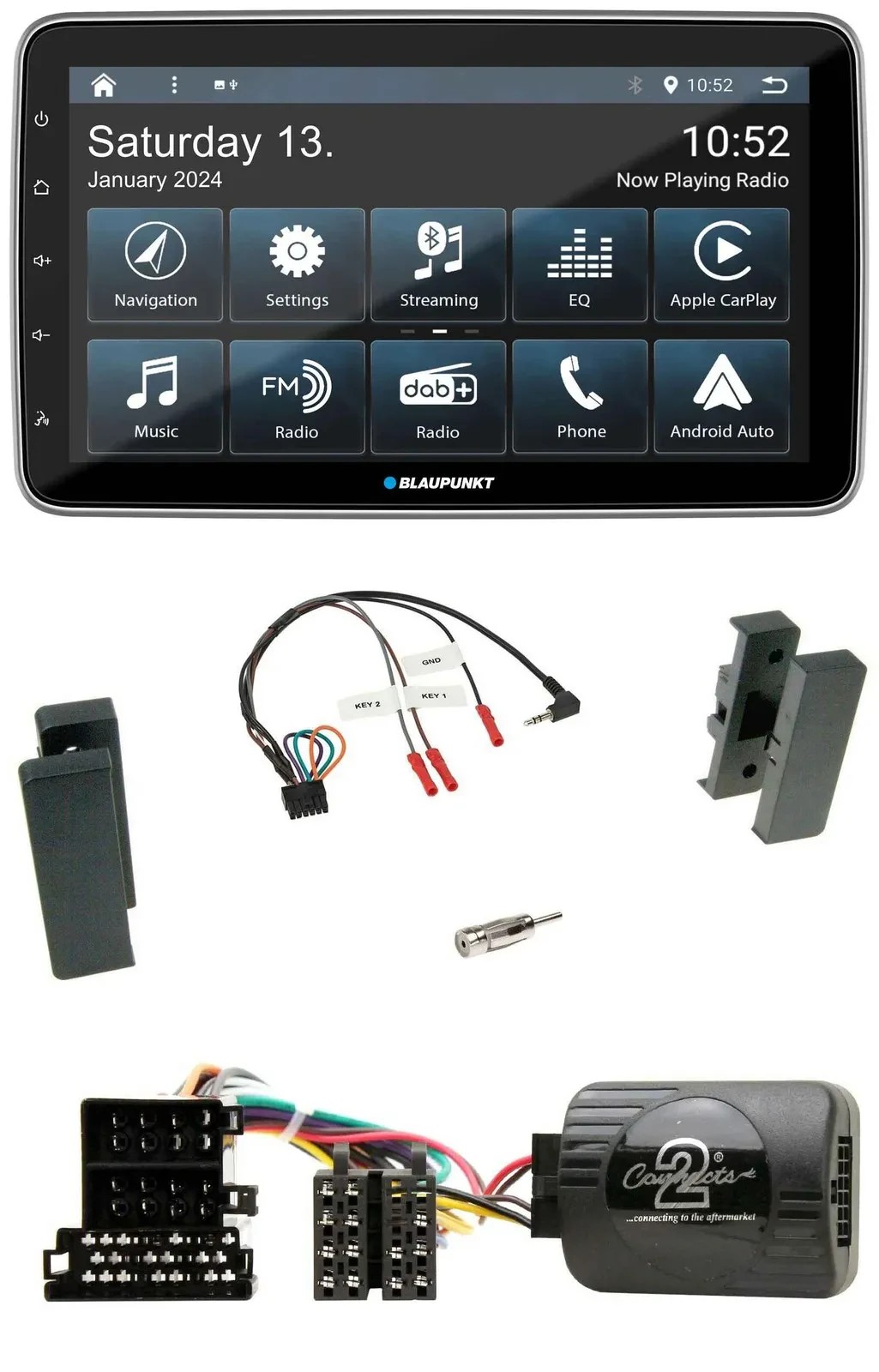 Автомагнитола Blaupunkt USB DAB SD Bluetooth, поддержка кнопок на руле, для Seat Leon 2002–2006 и Toledo