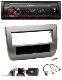 Pioneer DAB 1DIN MP3 Lenkrad USB Autoradio für Lancia Y 843 05-11 dunkelsilberme