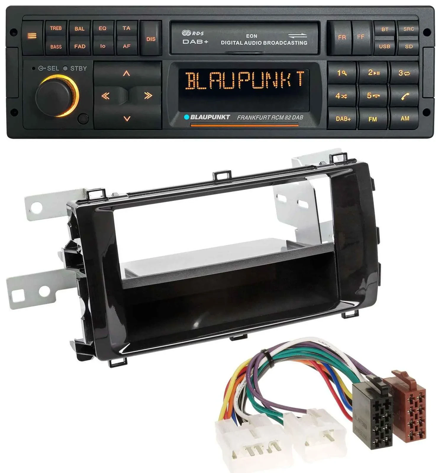 Blaupunkt USB DAB SD MP3 Bluetooth Autoradio für Toyota Auris (ab 2013) schwarz