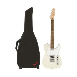 Squier Affinity Series Telecaster Electric Guitar (Olympic White) with Gig Bag