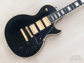 1992 Gibson Pre-Historic '57 Les Paul Custom 3 Pickup Black Beauty w/ PAFs, Case