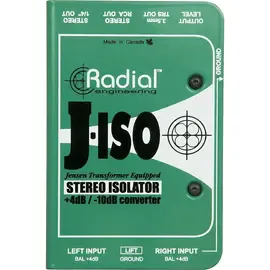Директ-бокс Radial Engineering J-ISO Transformer Stereo Isolator