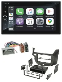 Автомагнитола для Honda Jazz (с 2009) Blaupunkt 2DIN, Bluetooth, DAB, USB, DVD, MP3, темно-серая