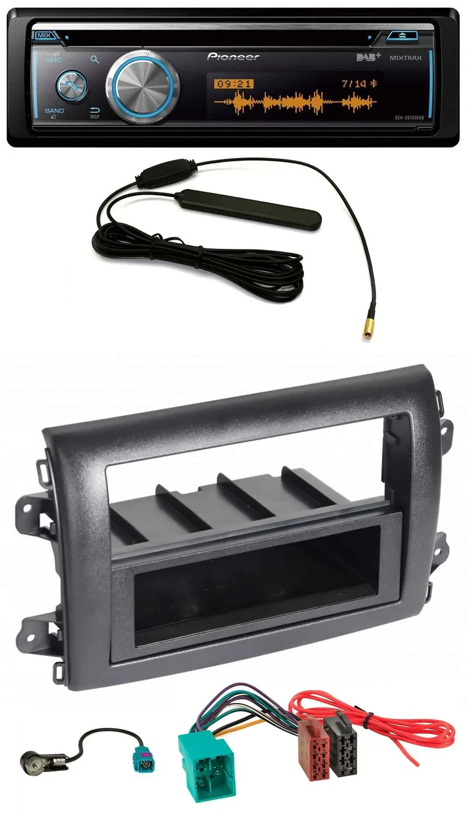 Автомагнитола для Fiat Ducato (серия 8, с 2021) Pioneer CD USB Bluetooth DAB MP3