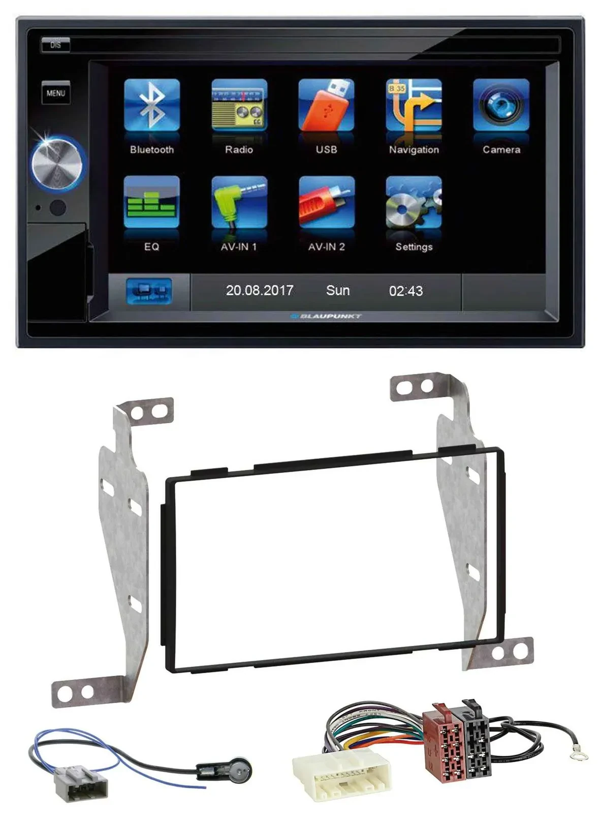 Blaupunkt SD Bluetooth 2DIN MP3 USB AUX Autoradio für Nissan Juke (2010-2014)