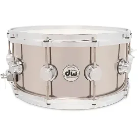 Малый барабан DW Collectors, нержавеющая сталь, литые обручи, 14" x 6.5"