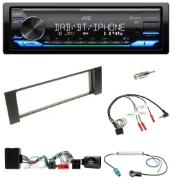 JVC Bluetooth DAB USB Lenkrad Autoradio für Audi A4 B6 00-04 Bose Vollaktivsyst.