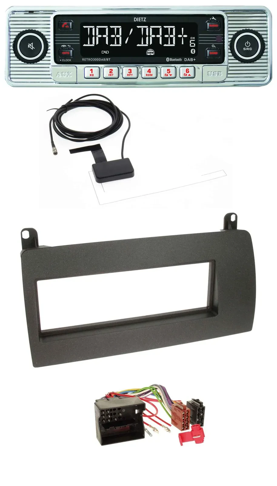 Dietz Bluetooth USB MP3 DAB Autoradio für Rover 75 (2002-2005)