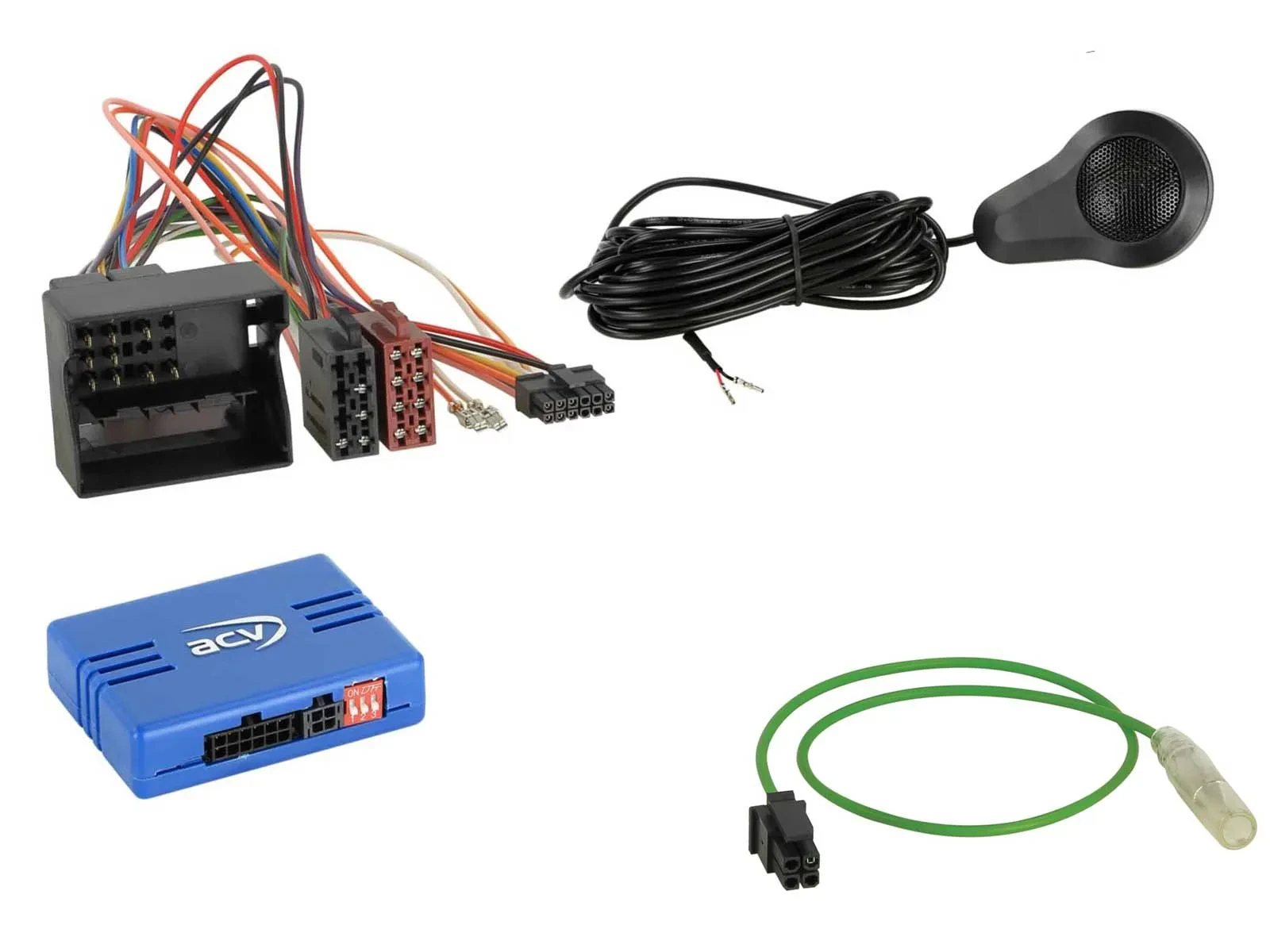 ACV Lenkradadapter für Citroen Fiat Peugeot Toyota Quadlock PDC JVC Kenwood