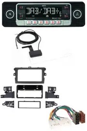 Dietz DAB Bluetooth USB MP3 Autoradio für Toyota Corolla 2009-2012 silber