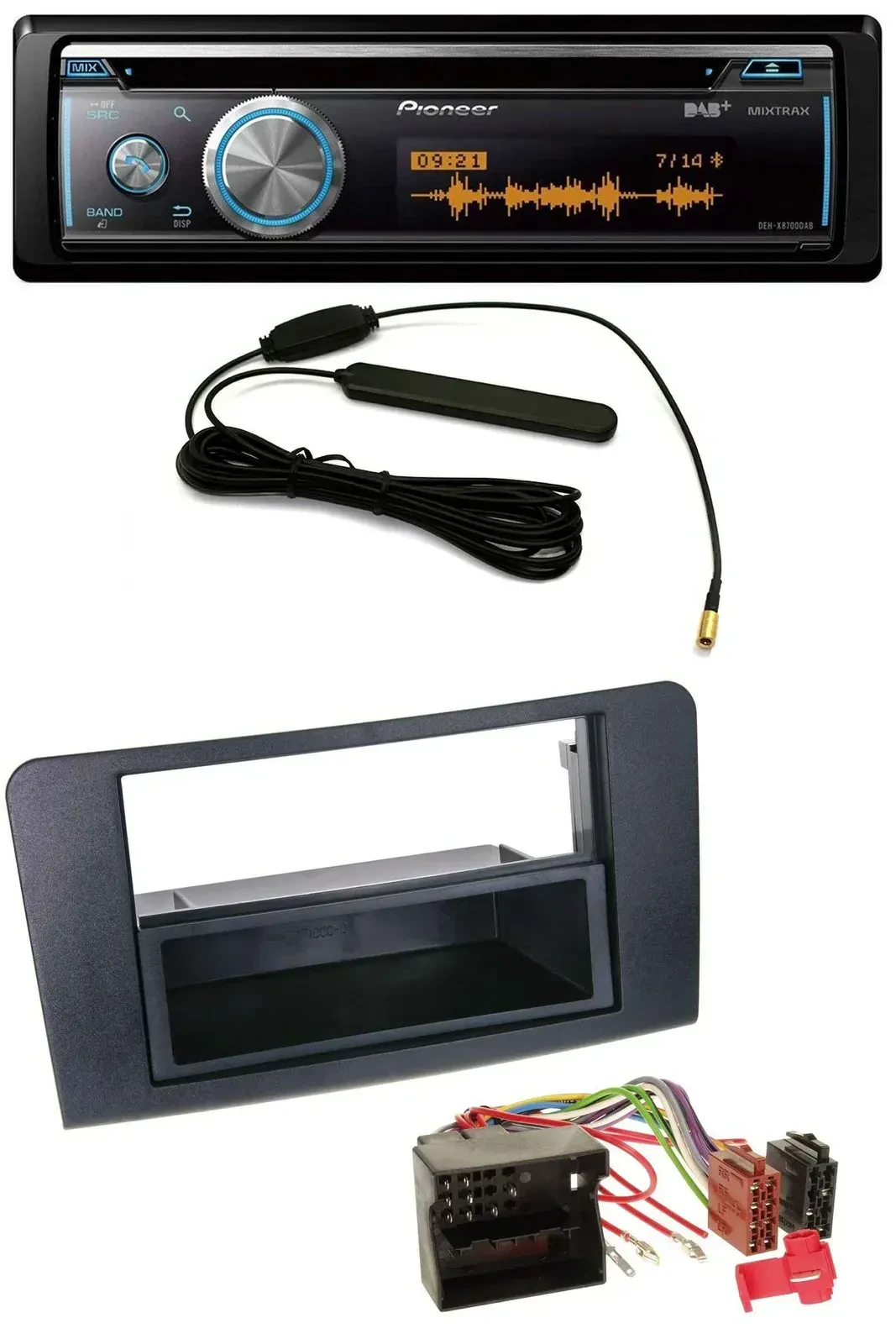 Автомагнитола для Mercedes ML Pioneer CD USB Bluetooth DAB MP3