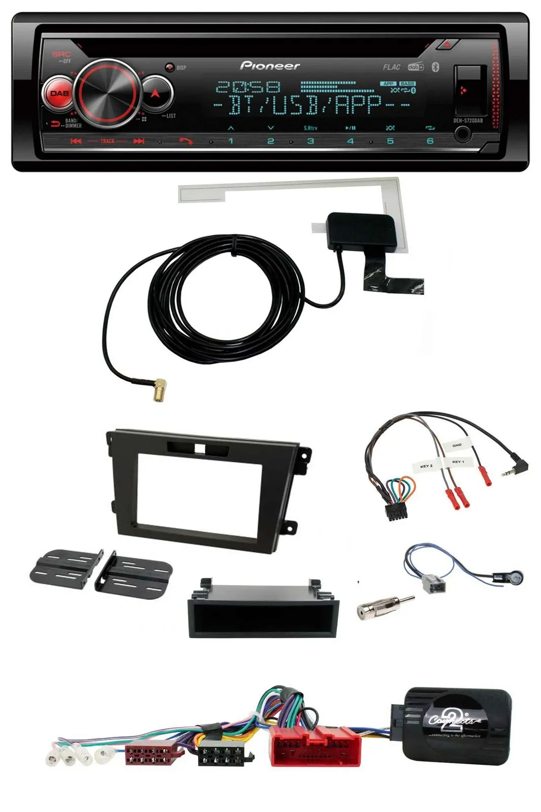 Pioneer DAB CD Lenkrad USB Bluetooth Autoradio für Mazda CX-7 2008-2010