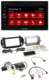 Blaupunkt 2DIN Lenkrad Bluetooth USB TMC DAB Navigation für Fiat 500 2014-2015 s