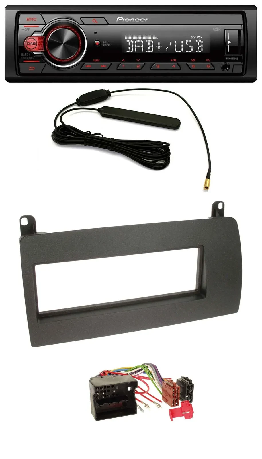 Pioneer MP3 DAB 1DIN AUX USB Autoradio für Rover 75 (2002-2005)