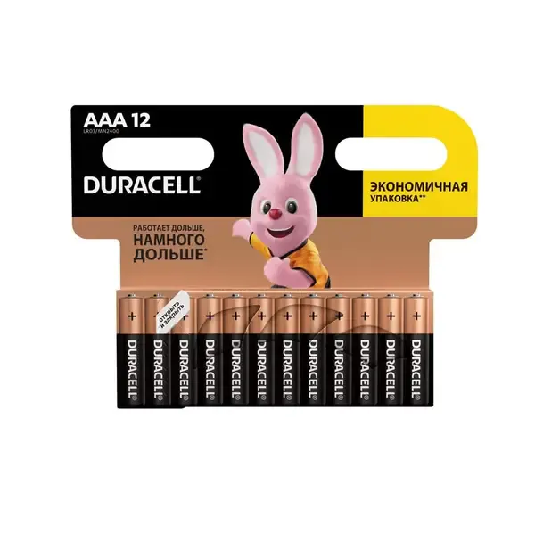 Элемент питания Duracell LR03 Basic AAA (12 штук)