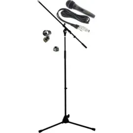 KORN KM-505 S Mikrofon + Stativ + Klammer + Kabel Set | Neu