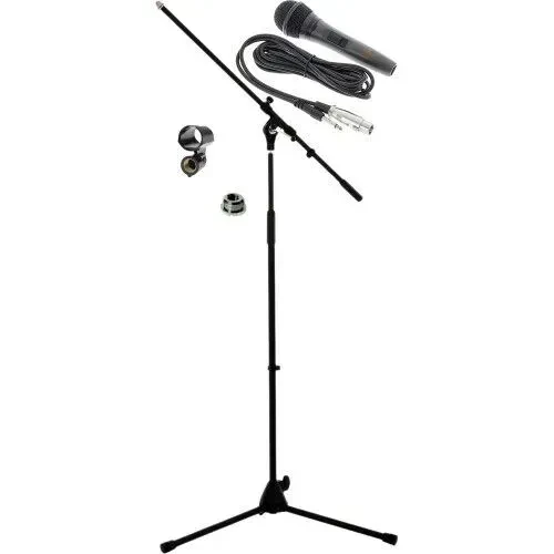 Микрофон проводной KORN KM-505 S (набор: стойка, держатель, кабель 3.5 м XLR–6.35 мм)