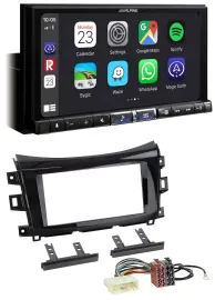Alpine 2DIN DAB USB MP3 Bluetooth Autoradio für Nissan Navara (ab 16)