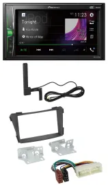 Pioneer MP3 DAB AUX 2DIN Bluetooth Autoradio für Hyundai i40 Typ VF ab 2016 schw