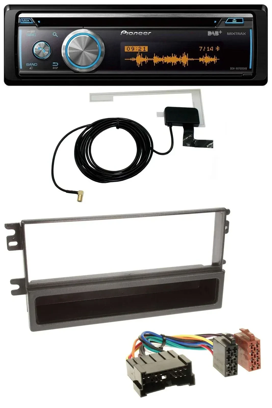 Автомагнитола Pioneer Bluetooth DAB MP3 USB CD для Kia Shuma 2, Sephia II, Mentor