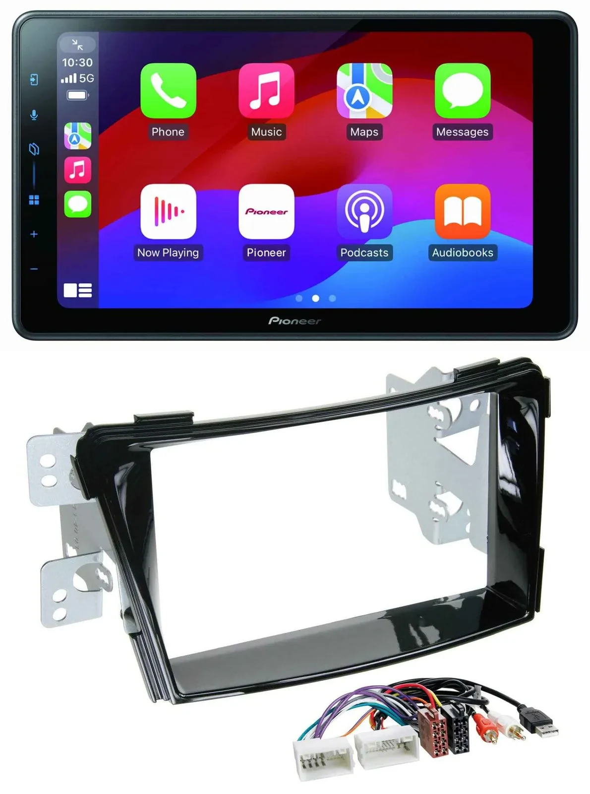 Pioneer Bluetooth 2DIN USB MP3 DAB Autoradio für Hyundai i40 ab 11 VF Klavierlac