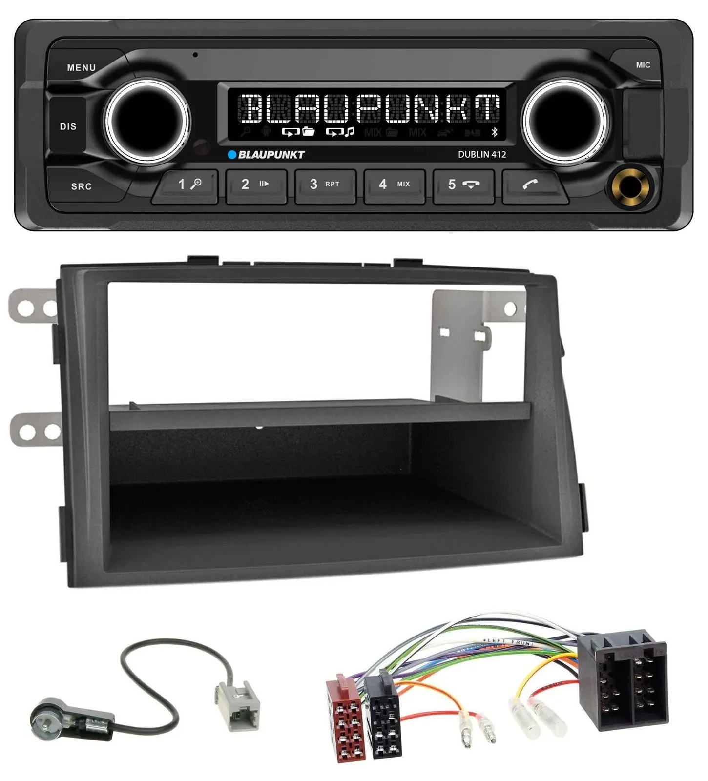 Автомагнитола для Kia Sorento II (2009–2012) Blaupunkt MP3, Bluetooth, USB, AUX