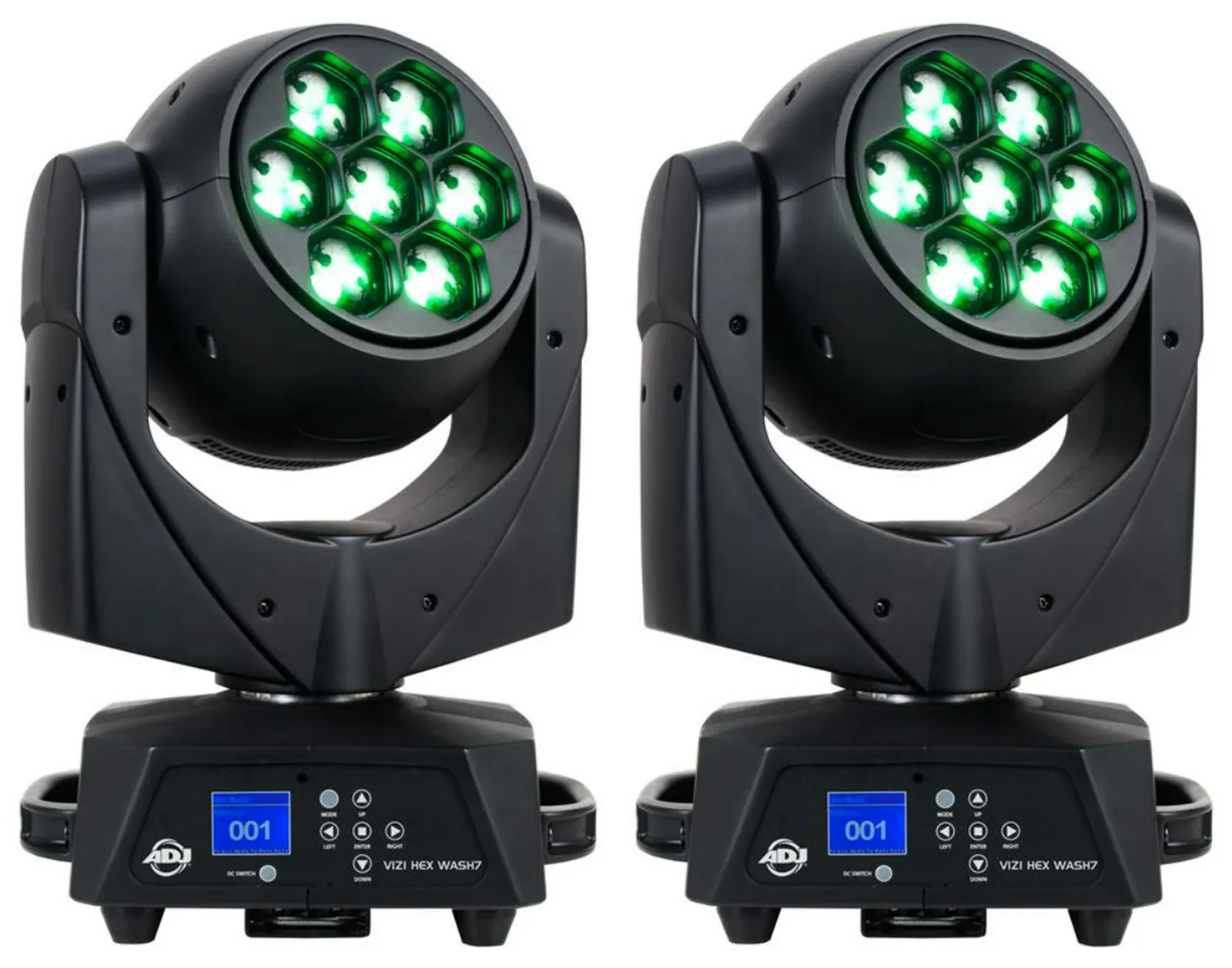Прибор с полным движением American DJ VIZI HEX WASH 7 RGBWA+UV LED DMX (пара)