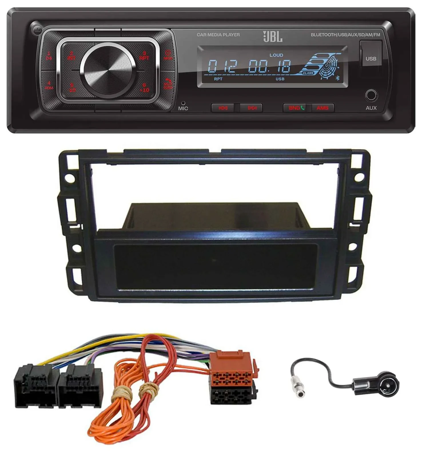 Автомагнитола для Cadillac BLS (2006–2010) JBL Bluetooth, USB, AUX, SD, MP3