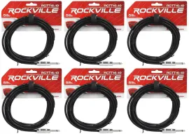 Спикерный кабель Rockville RCTT1610 Black 3 м (6 штук)