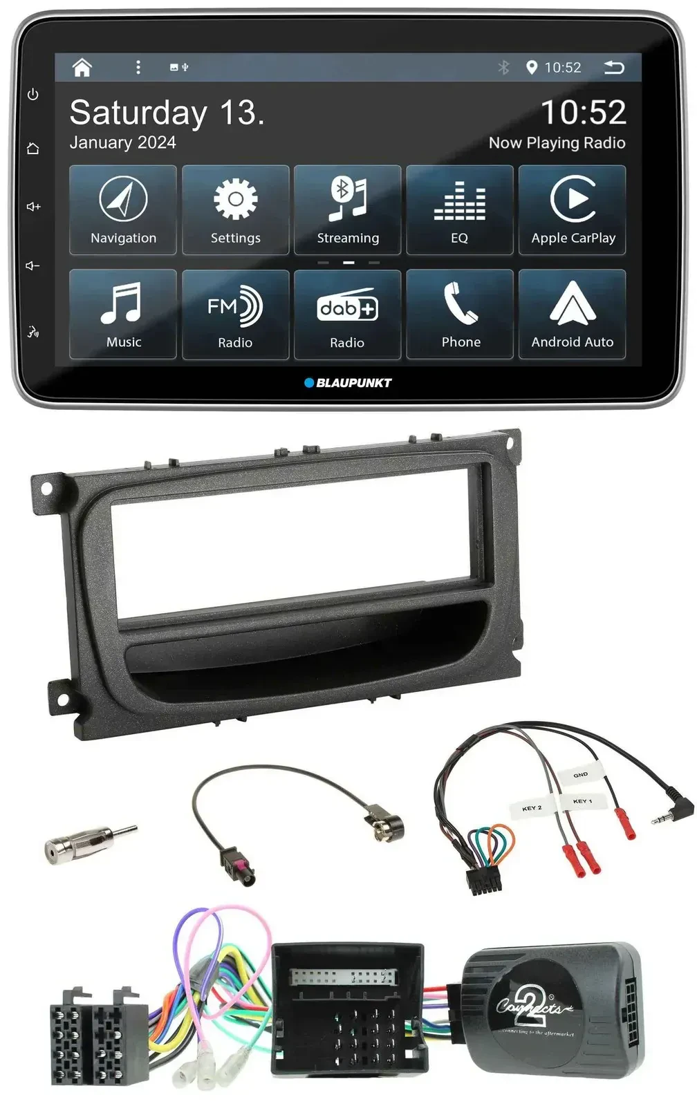 Blaupunkt USB DAB SD Lenkrad Bluetooth Autoradio für Ford Mondeo S-Max Can 07-14