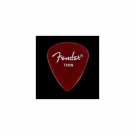 Медиаторы Fender California Clear™ Picks, Thin, Candy Apple Red, 144 Шт.