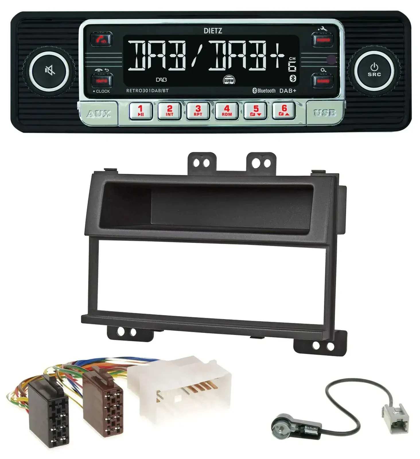 Dietz USB DAB MP3 Bluetooth Autoradio für Hyundai i20 (2008-2011)