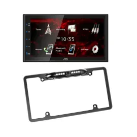 JVC KW-M180BT Double-DIN Touchscreen Receiver + License Plate Camera