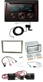 Автомагнитола для Opel Corsa D Pioneer 2-DIN DAB USB CD Bluetooth Satin Stone