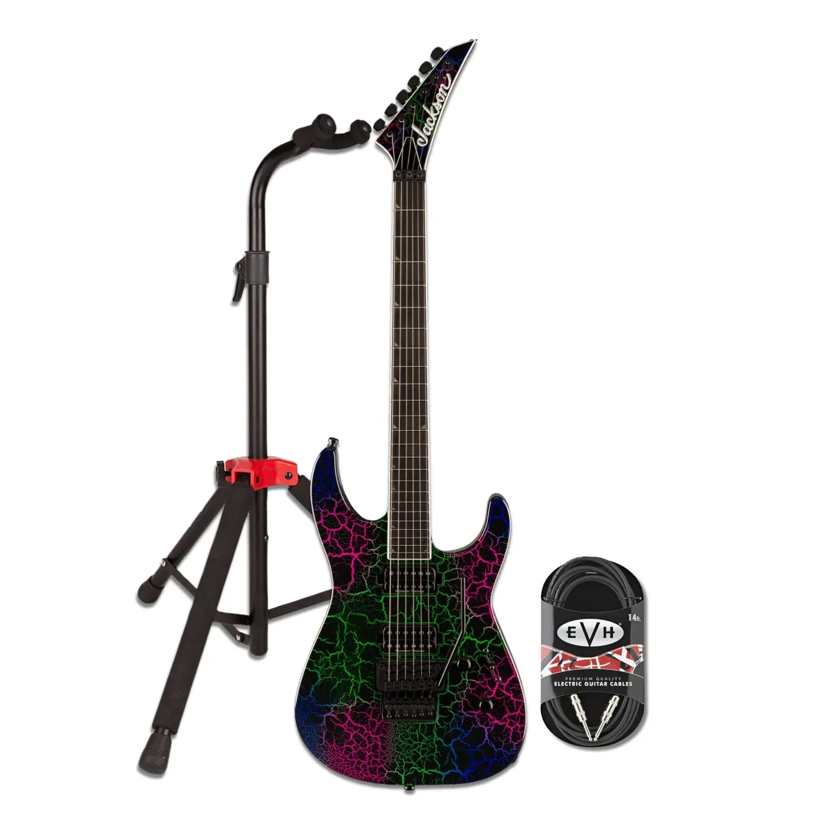 Jackson Pro Plus Series Soloist SL2 Bruised Crackle Electric Guitar Bundle