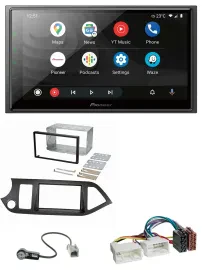 Pioneer USB 2DIN DAB MP3 Bluetooth Autoradio für Kia Picanto ab 11 Start-Stop