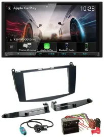 Kenwood MP3 2DIN USB DAB Bluetooth Autoradio für Mercedes C-Klasse 07-11 ohne Ta