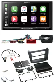 Pioneer 2DIN Lenkrad USB DAB DVD Bluetooth Autoradio für Mazda 3 09-13 Can-Bus