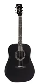 Электроакустическая гитара Cort AD810E Dreadnought Black Satin с чехлом