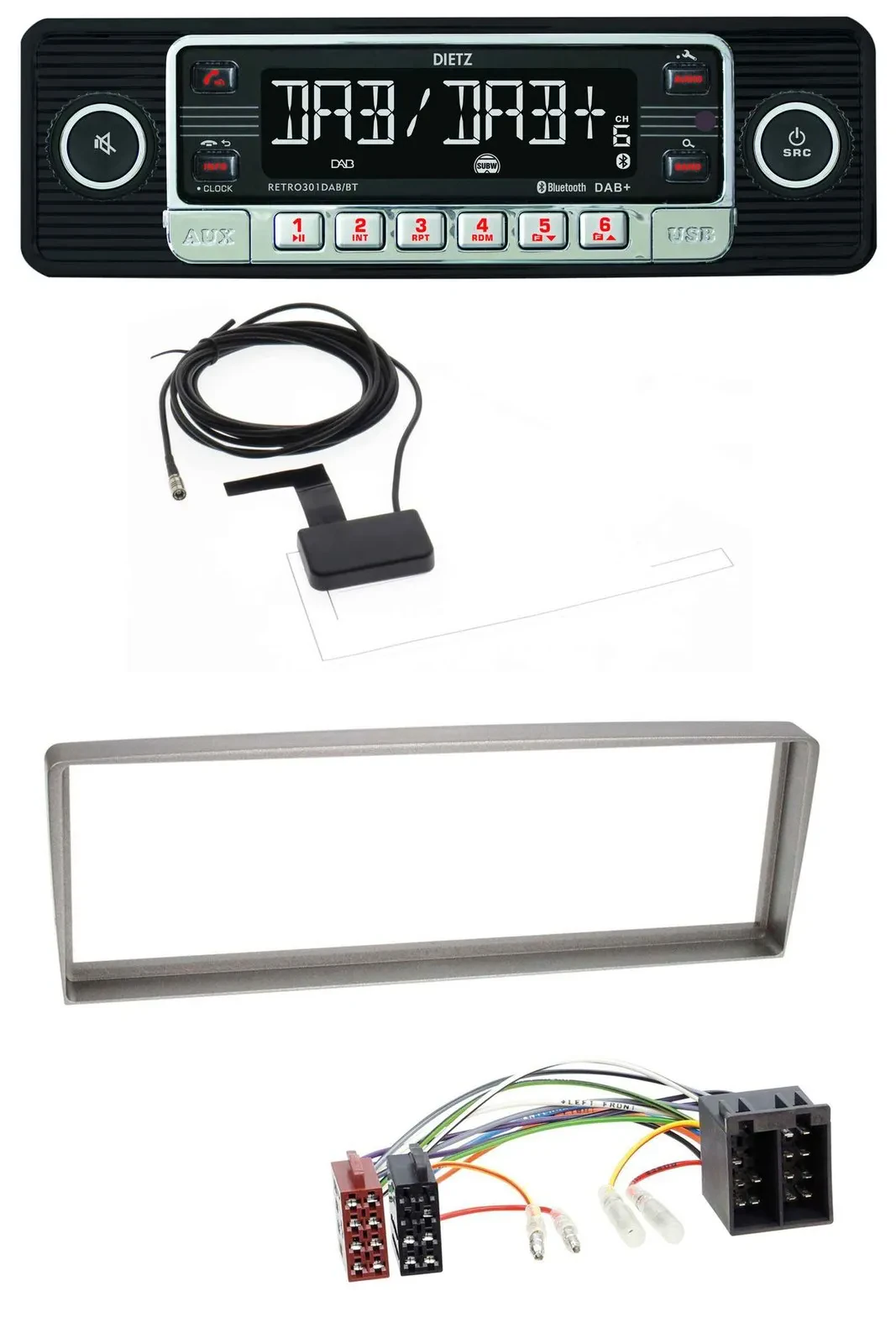 Dietz DAB Bluetooth USB MP3 Autoradio für Alfa Romeo 156 (2003-2005)