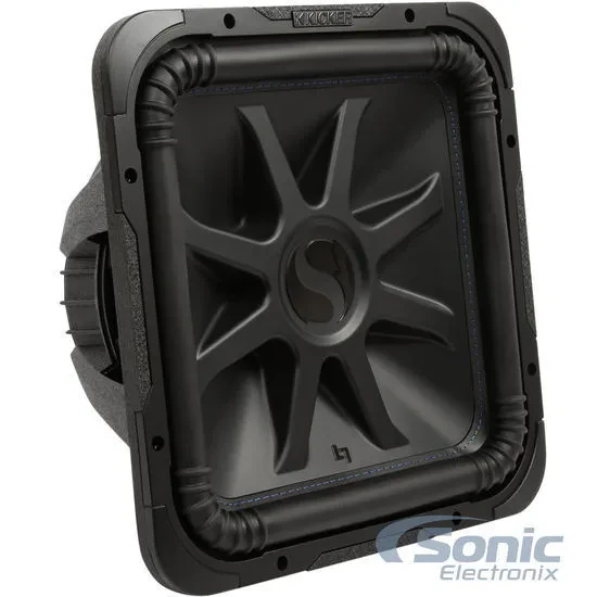 Kicker Solo-Baric L7S 2000W 15" 4 Ohm Car Sealed or Ported Square Subwoofer Sub