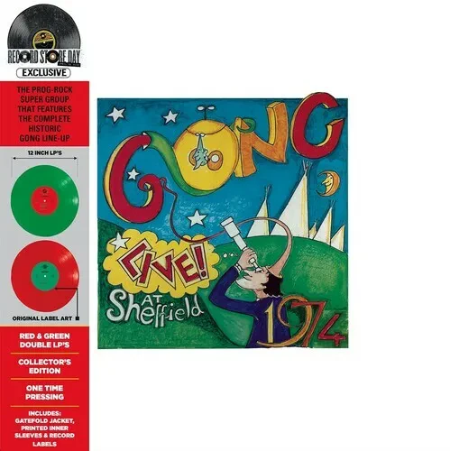 Виниловая пластинка Gong - Live! At Sheffield 1974 [New Vinyl LP] Colored Vinyl, Green, Red